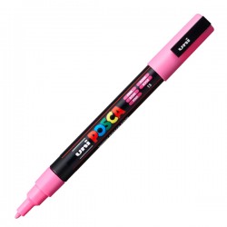 Marcatore a base d'acqua Uni Posca PC3M  - punta fine da 0,9mm a 1,3mm - rosa - Uni Mitsubishi
