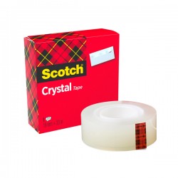 Nastro adesivo Crystal 600 - 19 mm x 33 m - acrilico - trasparente - Scotch