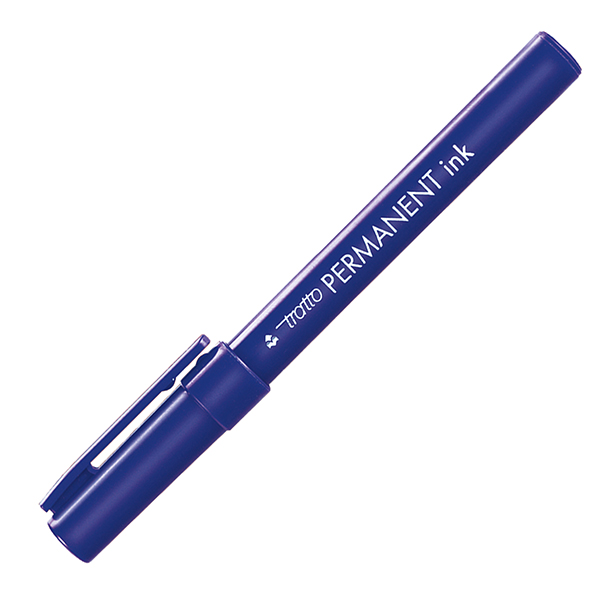 Marcatore Tratto Permanent Ink - punta tonda 2,00mm - blu - Tratto - conf. 12 pezzi Marcatore Tratto Permanent Ink - punta tonda 2,00mm - blu - Tratto - conf. 12 pezzi