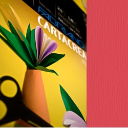 Cartoncino CartaCrea - 35 x 50 cm - 220 gr - rosso 109 - Fabriano - blister 10 fogli