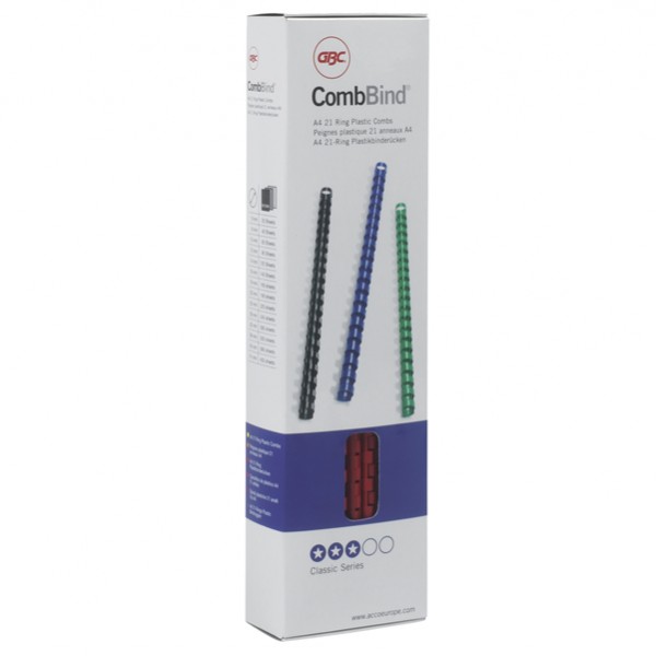 Dorsi spirale - 21 anelli - 16 mm - nero - GBC - scatola 100 pezzi Dorsi spirale - 21 anelli - 16 mm - nero - GBC - scatola 100 pezzi