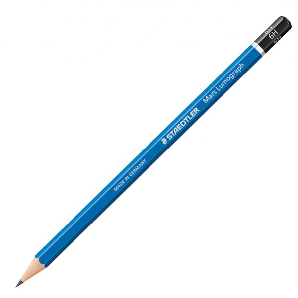 Matita di grafite Mars Lumograph 100 - gradazione 6H - Staedtler Matita di grafite Mars Lumograph 100 - gradazione 6H - Staedtler