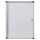 Bacheca per interni ultrapiatta - fondo in metallo magnetico bianco - 4 fogli A4 - verticale - Nobo