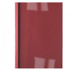 Cartelline termiche Business Line - 3 mm - leather rosso - GBC - scatola 100 pezzi