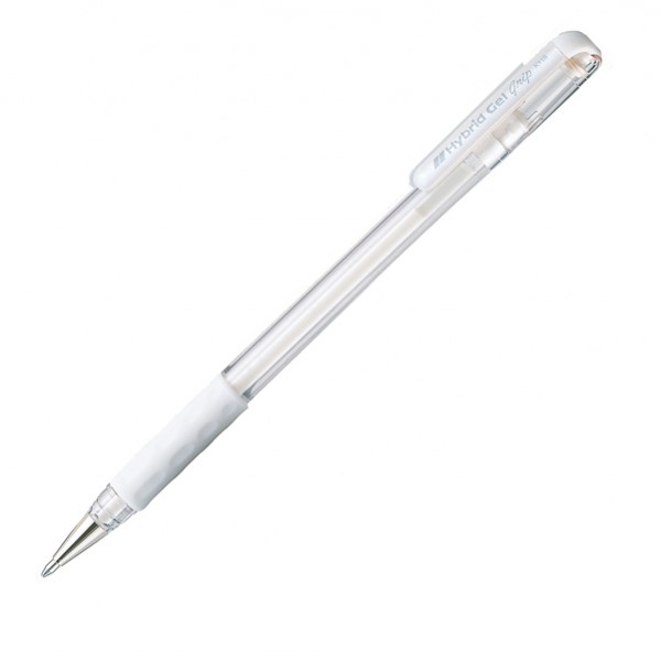 Roller Gel Hybrid Grip Luna K118 - punta 0,8mm - bianco - Pentel Roller Gel Hybrid Grip Luna K118 - punta 0,8mm - bianco - Pentel