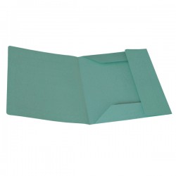 Cartellina 3 lembi - 200 gr - 25 x 33 cm - cartoncino manilla - verde - Cartotecnica del Garda - conf. 50 pezzi