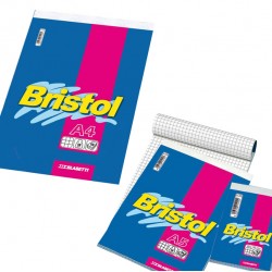 Blocco note Bristol - 5 mm - 210 x 297 mm - 50 gr - 70 fogli - Blasetti