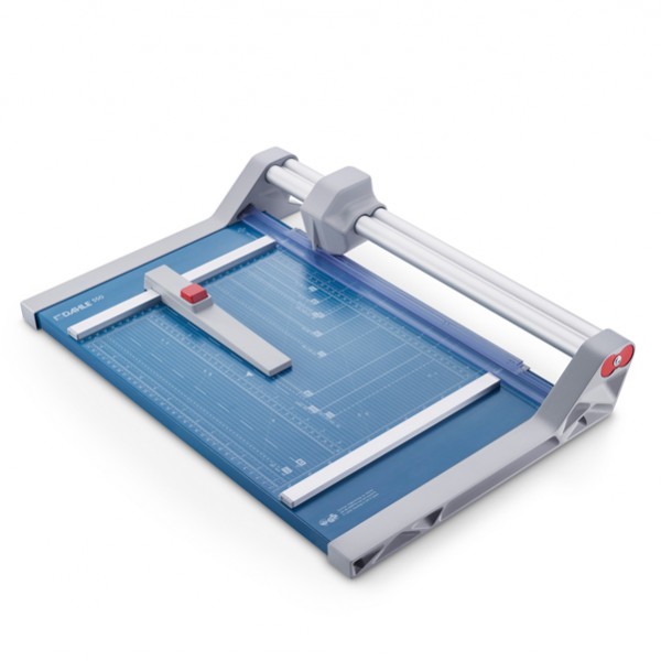 Taglierina a rullo professionale 550 - 55 x 36 cm - 360 mm - 20 fogli - blu/grigio - Dahle Taglierina a rullo professionale 550 - 55 x 36 cm - 360 mm - 20 fogli - blu/grigio - Dahle