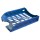 Vaschetta portacorrispondenza forata E040 - 26 x 34,5 x 6,5 cm - blu trasparente - Fellowes