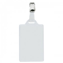 Portanome Pass 1E - clip in metallo - c/cartoncino - 5,5 x 8,5 cm - verticale - Sei Rota - conf. 100 pezzi