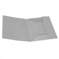 Cartellina 3 lembi - 200 gr - 25 x 33 cm - cartoncino manilla - grigio - Cartotecnica del Garda - conf. 50 pezzi