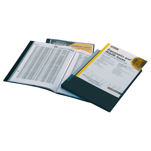 Portalistini personalizzabile Display - 21,5 x 30 cm - 20 buste - nero - Fellowes Portalistini personalizzabile Display - 21,5 x 30 cm - 20 buste - nero - Fellowes