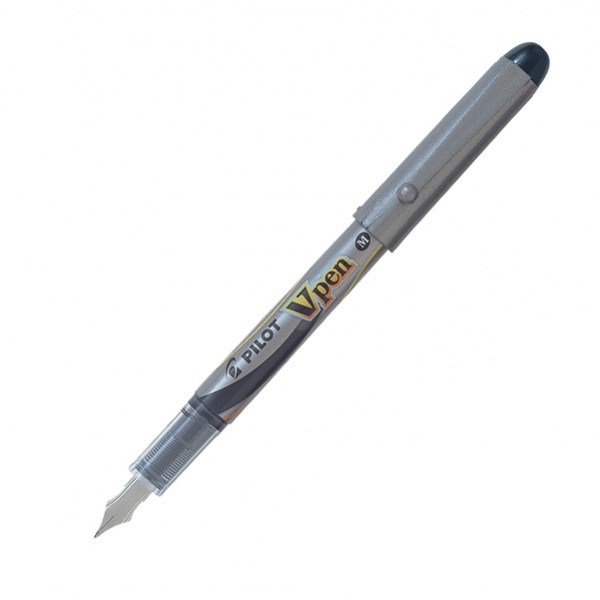 Penna stilografica Vpen Silver - nero - Pilot Penna stilografica Vpen Silver - nero - Pilot