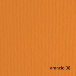 Cartoncino Elle Erre - 50 x 70 cm - 220 gr - arancio 108 - Fabriano - blister 20 fogli