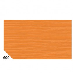 Carta crespa - 50 x 250 cm - 48 gr - arancione 600 - Rex Sadoch - conf.10 rotoli