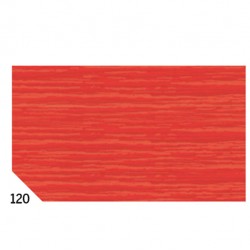 Carta crespa - 50 x 250 cm - 48 gr - rosso 120 - Rex Sadoch - conf.10 rotoli
