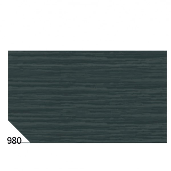 Carta crespa - 50 x 250 cm - 48 gr - nero 980 - Rex Sadoch - conf. 10 rotoli
