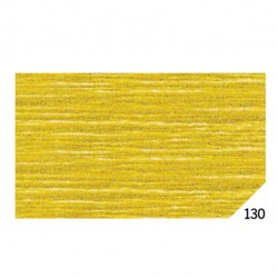 Carta crespa - 50 x 150 cm - 80 gr - oro metal 130 - Rex Sadoch - conf.10 rotoli