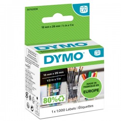 Rotolo 1000 etichette LW 13530 - 13 x 25 mm - carta - multiuso  - removibile - bianco - Dymo