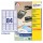 Etichette adesive L7656 - in carta - angoli arrotondati - laser- permanenti - 46 x 11,1 mm - 84 et/fg - 25 fogli - bianco - Avery
