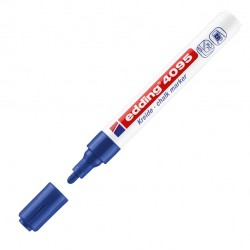 Marcatore a gesso liquido 4095 - punta tonda - da 2 a 3mm - blu - Edding