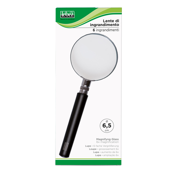 Lente di ingrandimento 1122 - diametro 6,5 cm - nero - Lebez Lente di ingrandimento 1122 - diametro 6,5 cm - nero - Lebez