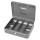 Cassetta portavalori Secur - 25 x 18 x 9 cm - grigio chiaro - Metalplus