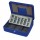 Cassetta portavalori Europa - 30 x 24 x 9 cm - blu - Metalplus