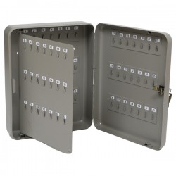 Cassetta portachiavi da muro - 37 x 28 x 7,5 cm - 128 posti - grigio antracite - Metalplus