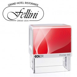 Timbro Printer 60 - 37 x 76 mm - 8 righe - autoinchiostrante - nero - Colop