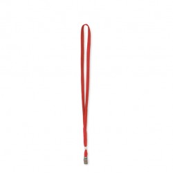 Cordoncino per portabadge - 49 x 1 cm - rosso - Lebez - conf. 100 pezzi