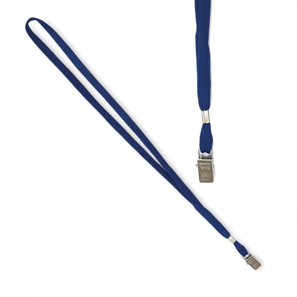 Cordoncino per portabadge - 49 x 1 cm - blu - Lebez - conf. 100 pezzi Cordoncino per portabadge - 49 x 1 cm - blu - Lebez - conf. 100 pezzi
