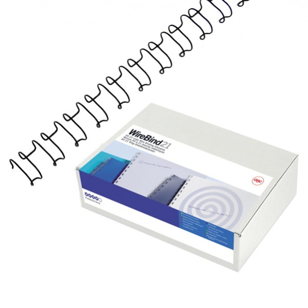 Dorsi spirale IbiWire - metallo - 21 anelli - 10 mm - argento - GBC - scatola 100 pezzi Dorsi spirale IbiWire - metallo - 21 anelli - 10 mm - argento - GBC - scatola 100 pezzi