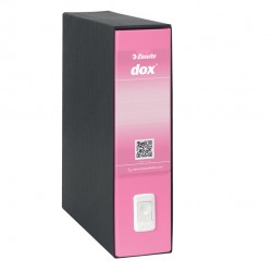 Registratore Dox 1 - dorso 8 cm - commerciale 23 x 29,7 cm - rosa - Esselte Dox