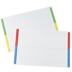 Cartoncini per cartelle sospese - cassetto - 28 cartoncini per foglio - 31 cm - Bertesi - conf. 10 fogli