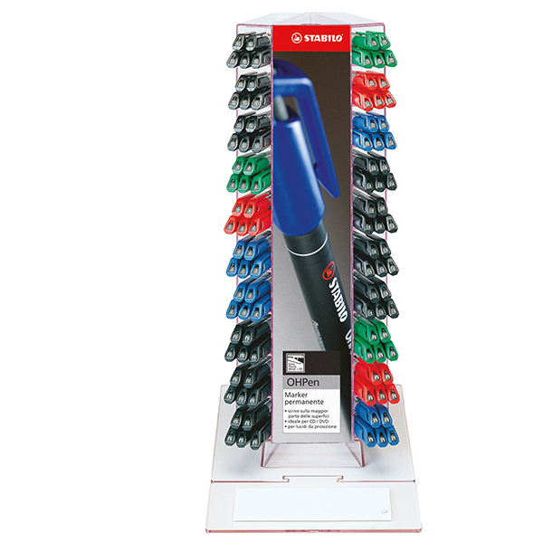 Penna OhPen - punte S/F/M - colori assortiti - Stabilo - expo 150 pezzi Penna OhPen - punte S/F/M - colori assortiti - Stabilo - expo 150 pezzi