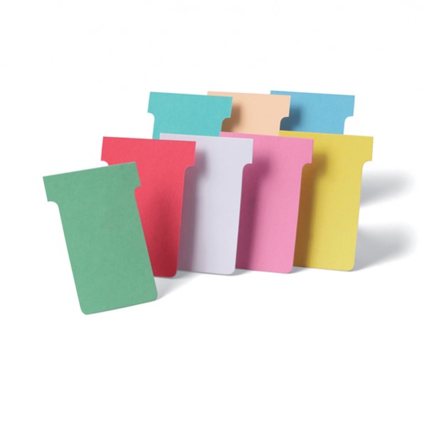 Schede a T indice 2 bianche per Professional Planner - Nobo - conf. 100 pezzi Schede a T indice 2 bianche per Professional Planner - Nobo - conf. 100 pezzi