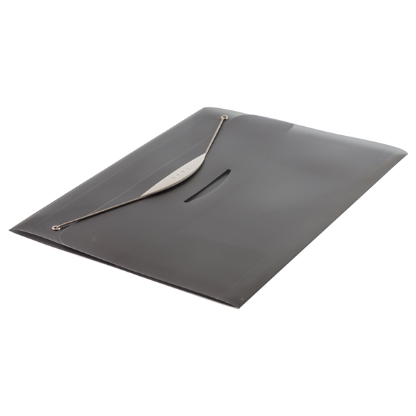 Cartella 3 lembi con elastico Swing - A4 - dorso 2 cm - PP- trasparente grigio - Fellowes Cartella 3 lembi con elastico Swing - A4 - dorso 2 cm - PP- trasparente grigio - Fellowes