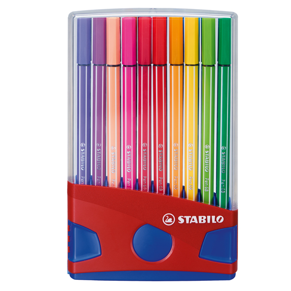 Pennarello Pen 68 - colori assortiti - Stabilo - astuccio Color Parade 20 pezzi Pennarello Pen 68 - colori assortiti - Stabilo - astuccio Color Parade 20 pezzi