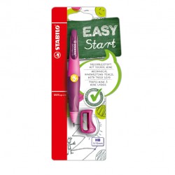 Portamine Easyergo - 3,15mm - per mancini + affilamine - fusto rosa/viola - Stabilo