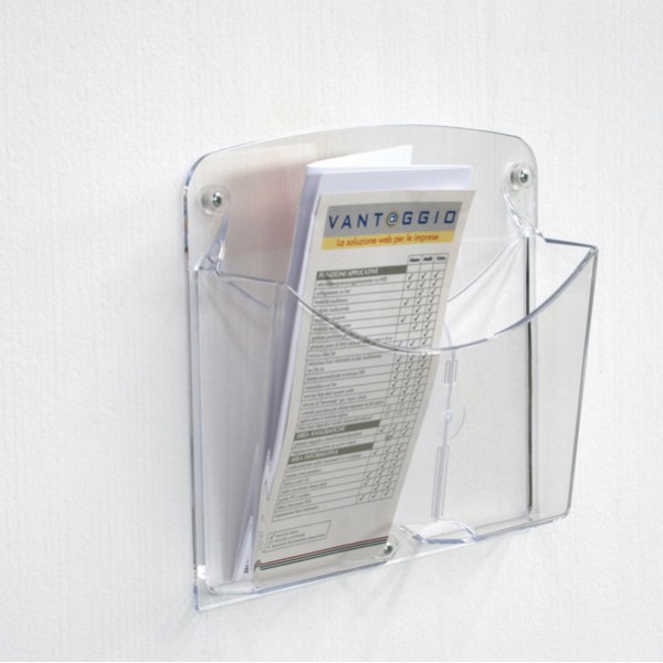Portariviste da parete Ice - 2 tasche 1/3 A4 - Tecnostyl - set 2 pezzi Portariviste da parete Ice - 2 tasche 1/3 A4 - Tecnostyl - set 2 pezzi