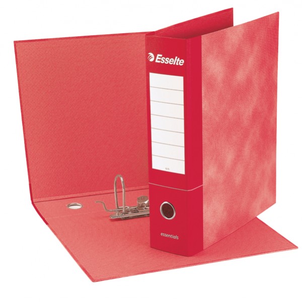 Registratore Essentials G73 - dorso 8 cm - commerciale 23 x 30 cm - rosso - Esselte Registratore Essentials G73 - dorso 8 cm - commerciale 23 x 30 cm - rosso - Esselte