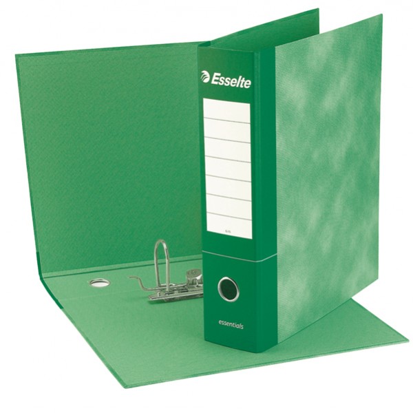 Registratore Essentials G73 - dorso 8 cm - commerciale 23 x 30 cm - verde - Esselte Registratore Essentials G73 - dorso 8 cm - commerciale 23 x 30 cm - verde - Esselte