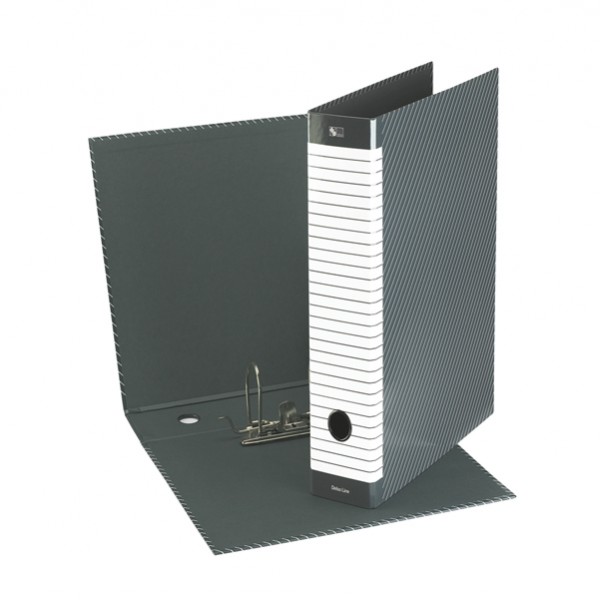 Registratore Delso Line G12 - dorso 5 cm - commerciale 23 x 30 cm - grigio - Esselte Registratore Delso Line G12 - dorso 5 cm - commerciale 23 x 30 cm - grigio - Esselte