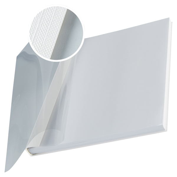 Copertine Impressbind - flessibile - 7 mm - bianco - Leitz - scatola 10 pezzi Copertine Impressbind - flessibile - 7 mm - bianco - Leitz - scatola 10 pezzi