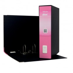 Registratore Dox 2 - dorso 8 cm - protocollo 23 x 34 cm - rosa - Esselte Dox