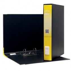 Registratore Dox 5 - dorso 5 cm - protocollo 23 x 34 cm - giallo - Esselte Dox