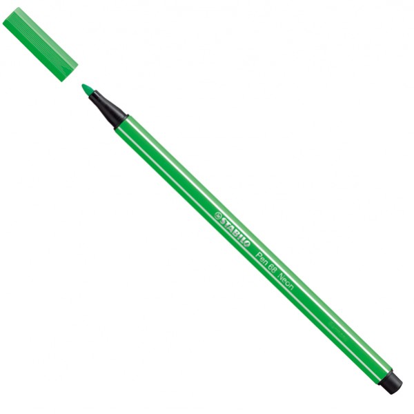 Pennarello Pen 68 - verde neon 033 - Stabilo Pennarello Pen 68 - verde neon 033 - Stabilo