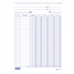 Schede - dare/avere/saldo/iva - 24x17 cm (verticale) - Edipro - conf. 100 pezzi