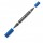 Pennarello Lumocolor Permanent Duo 348 punta feltro - punta 0,6mm e 1,5mm - blu - Staedtler